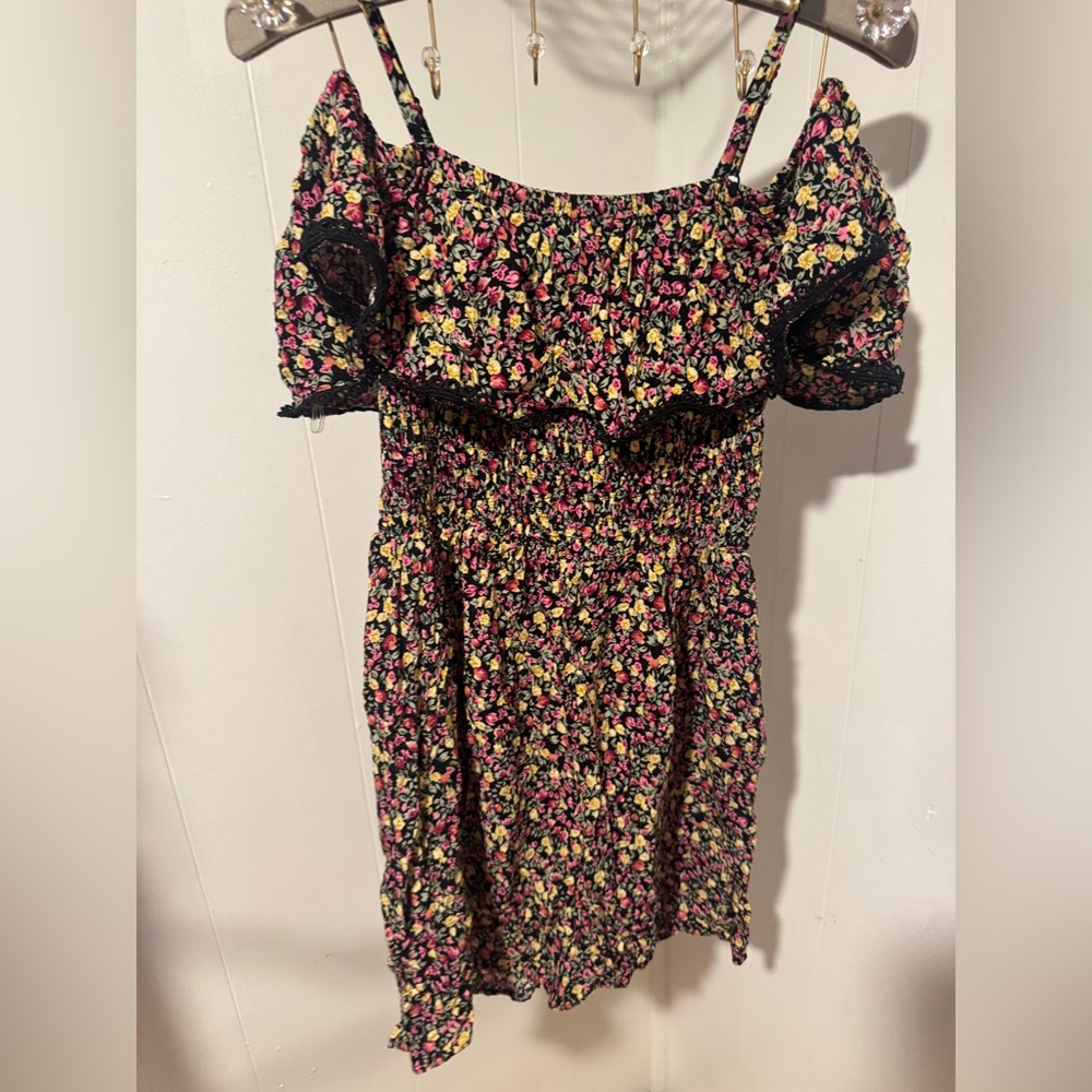 Lily Rose Black Floral Dress